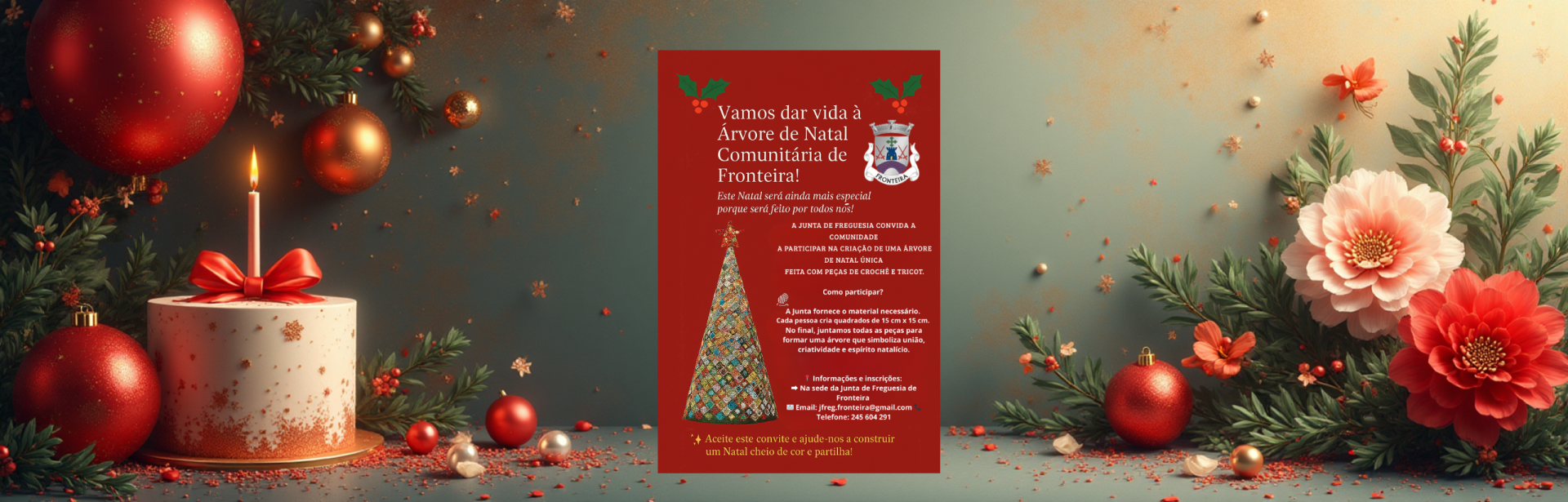 Vamos dar vida à Árvore de Natal Comunitária de Fronteira! 